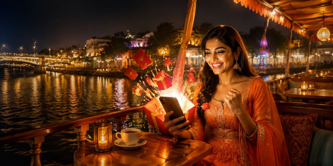 Smartphone showing payment apps with Indian rupee symbol